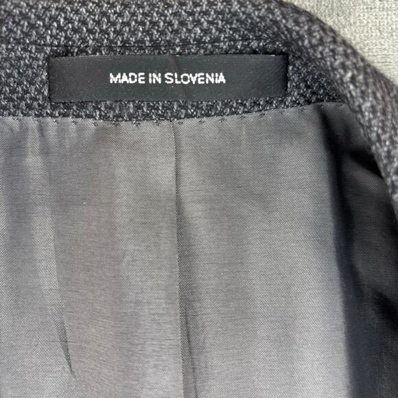 Hugo Boss Blazer Men’s 44L 100% Virgin Wool Ermenegildo Zegna Cloth Herringbone - Picture 5 of 16